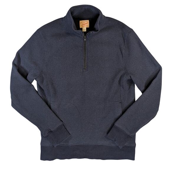 J.Crew The Sporting Life Summit Fleece 1/4 Zip Sweater Navy Men’s Small S - Picture 1 of 9